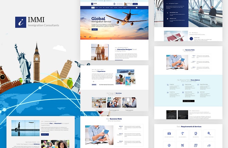 ویژگی‌های ضروری در طراحی سایت مهاجرتی