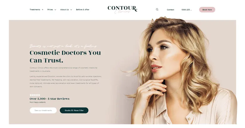 طراحی سایت کلینیک زیبایی